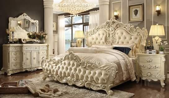 Combination Of Luxury Royal And Italian Design Bed Set