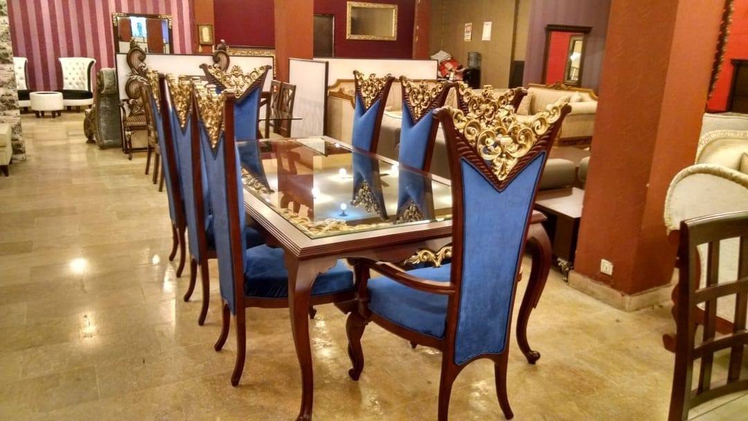 Florissant Solid Wood Dining Chairs With Table by Chinioti Furniture