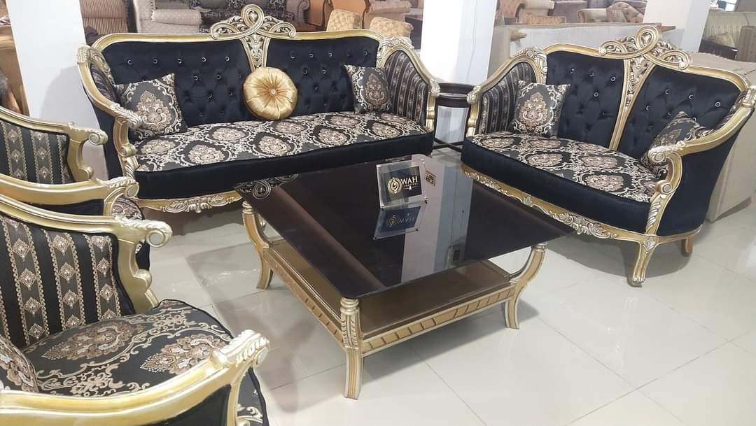 T Shape Victorian Sofa Set